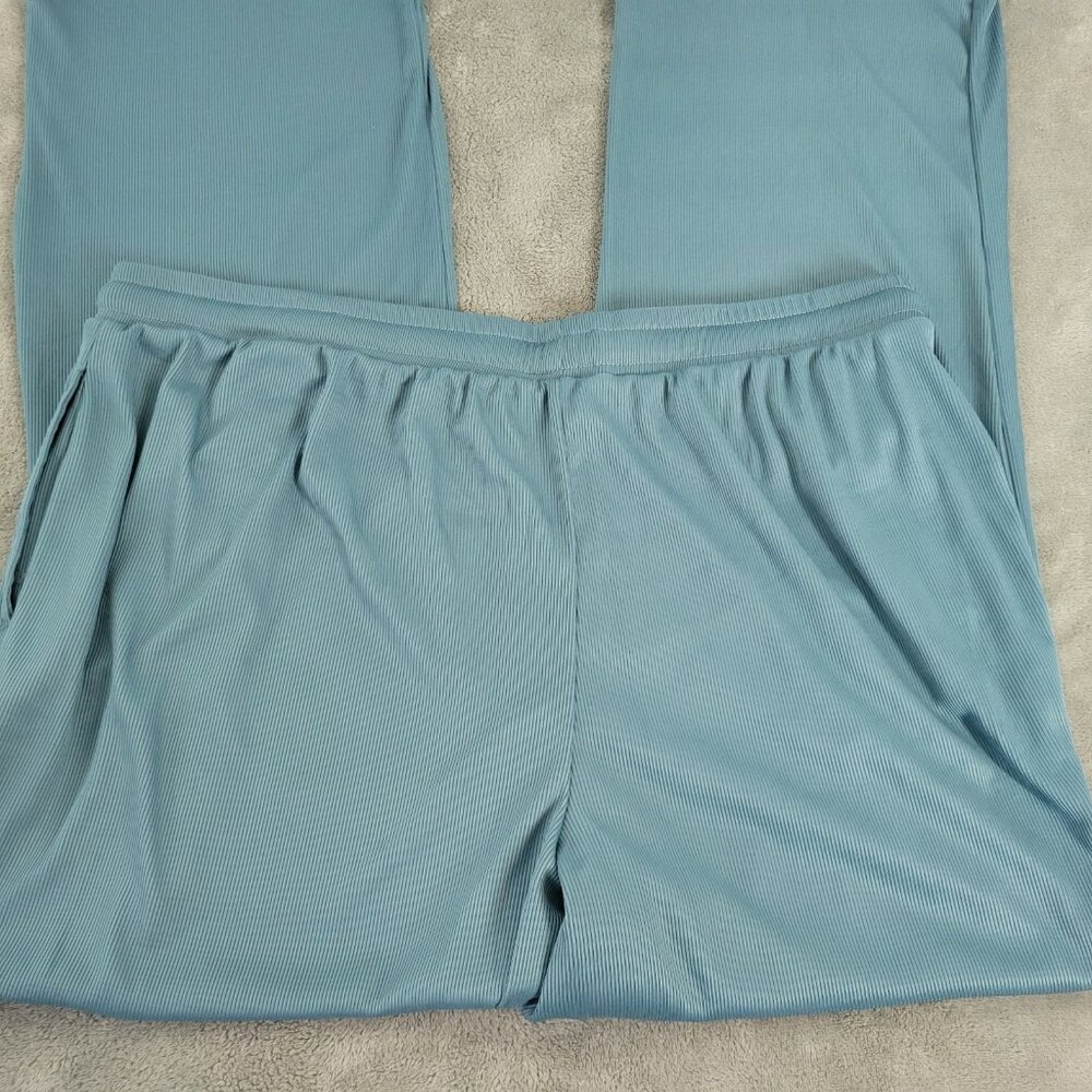 Live 2 Lounge XL Womens Blue Sleep Pants Slinky Pull On Drawstring Lounge BLU26E - Picture 4 of 6